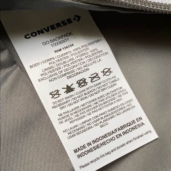 Converse Go Backpack Unisex Grey stars - Picture 5 of 11